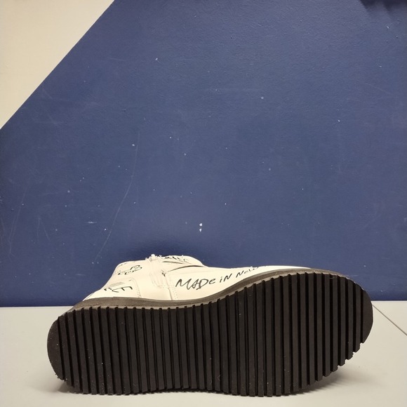 Steve Madden Wordup Ankle Boots Girls Sz 5 White Black Allover Design 128692 EUC - Picture 6 of 12